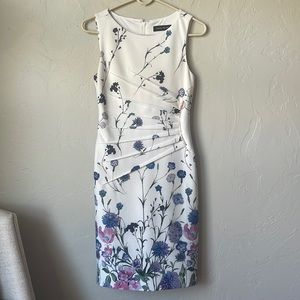 Ivanka Trump white floral dress (RIPPED AT THE SEAM)